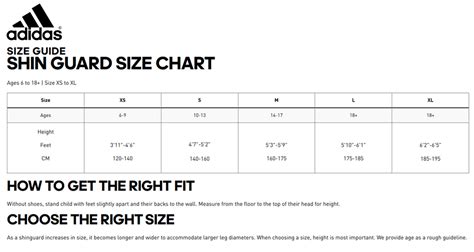 adidas youth shin guard size chart|adidas shin pad size guide.